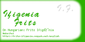 ifigenia frits business card